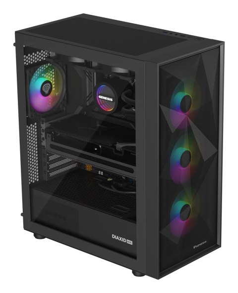 Obudowa komputera GENESIS NLG-2319 Zestaw do chłodzenia płynami Czarny
