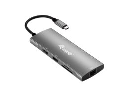 Equip 133490 stacja dokująca Przewodowa USB 3.2 Gen 1 (3.1 Gen 1) Type-C Szary