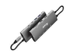 Equip 133490 stacja dokująca Przewodowa USB 3.2 Gen 1 (3.1 Gen 1) Type-C Szary