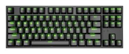 GENESIS Thor 404 TKL klawiatura Gaming USB QWERTY Amerykański międzynarodowy Czarny