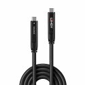 Hybrydowy kabel LINDY USB 3.2 Gen 2 i DP 1.4 typu C o długości 15 m
