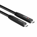 Hybrydowy kabel LINDY USB 3.2 Gen 2 i DP 1.4 typu C o długości 15 m