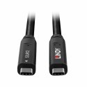 Hybrydowy kabel LINDY USB 3.2 Gen 2 i DP 1.4 typu C o długości 15 m