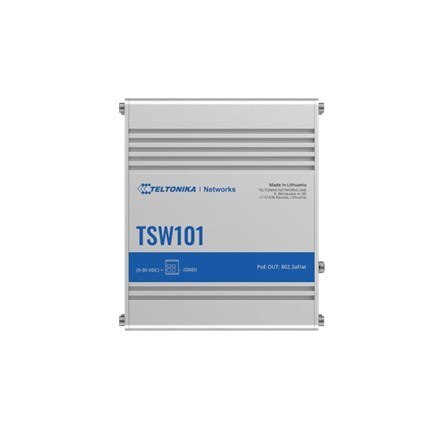 Teltonika TSW101 Gigabit Ethernet (10/100/1000) Obsługa PoE Metaliczny