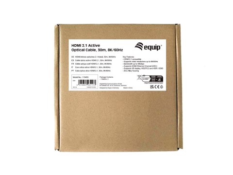 Ultra High Speed Kabel HDMI z Ethernetem HDMI męski na HDMI męski 30,0 m Aktywny kabel optyczny (AOC) obsługa 8K 60 Hz (119453)