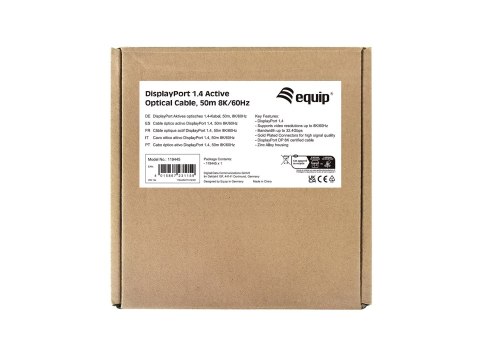 Wyposażenie - Kabel DisplayPort - DisplayPort (M) do DisplayPort (M) - DisplayPort 1.4 - 50 m - Aktywny, Obsługuje 8K 30 Hz (768