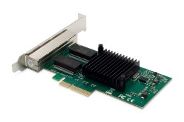 Digitus 4-portowa karta sieciowa Gigabit Ethernet, RJ45, PCI Express, Intel I350