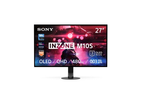 Monitor Sony INZONE M10S 27" OLED 16:9 480 Hz 0,03ms 2560x1440 275cd/m2 2 HDMI Czarny