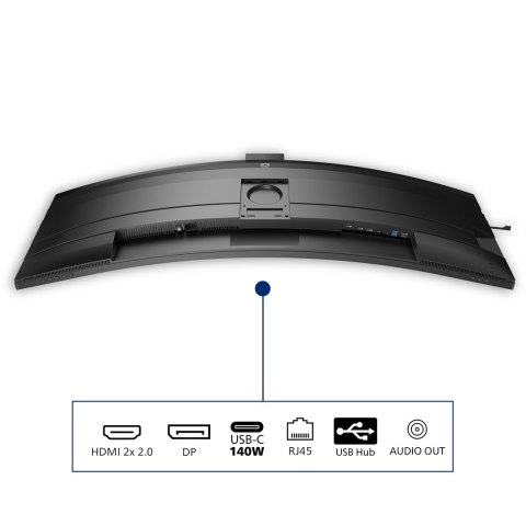 Philips 49B2U6900CH/00 monitor komputerowy 124 cm (48.8") 5120 x 1440 px Dual QHD LCD Czarny