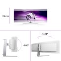 Philips Evnia 8000 49M2C8900L/00 monitor komputerowy 124,2 cm (48.9") 5120 x 1440 px Dual QHD QD-OLED Biały