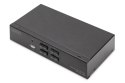 Przełącznik KVM, 4 portowy, 4K 60Hz, 4xDP IN, 1xDP OUT, 2xUSB A, 2x Audio IN&OUT