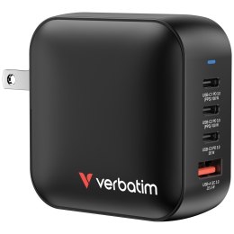 Verbatim Mini GaN Ładowarka 100W 3xUSB-C PD, 1xUSB-A QC 3.0