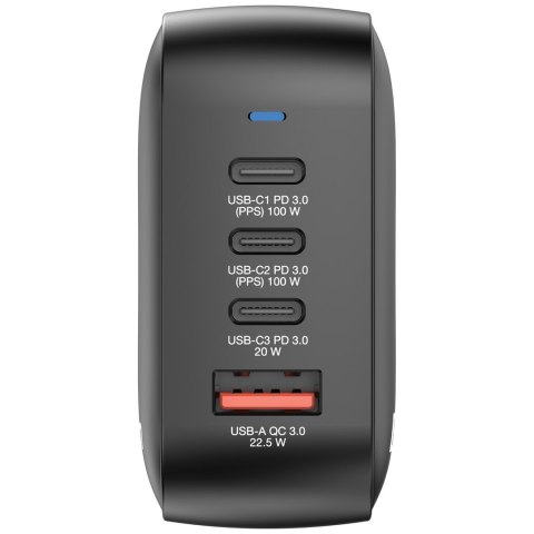 Verbatim Mini GaN Ładowarka 100W 3xUSB-C PD, 1xUSB-A QC 3.0