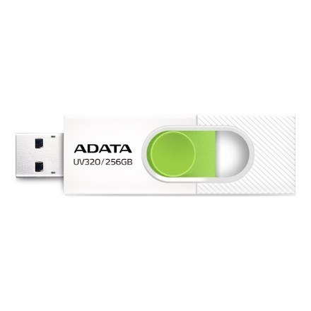 ADATA UV320 pamięć USB 256 GB USB Typu-A 3.2 Gen 1 (3.1 Gen 1) Zielony, Biały