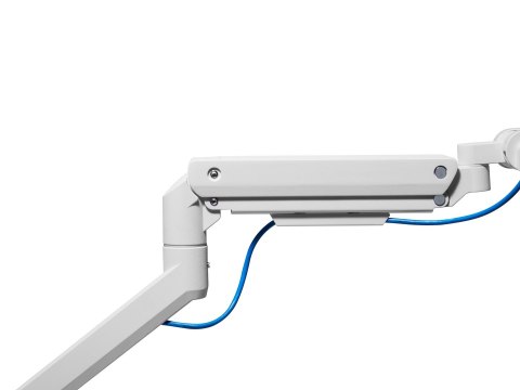 Wspornik biurka Equip 17"-49"/1TFT 180° Sprężyna gazowa 20Kg biały detaliczny