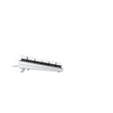 CHERRY KC 200 MX klawiatura Uniwersalne USB QWERTZ Niemiecki Srebrny, Biały