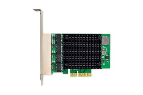 Karta sieciowa przewodowa Quad-RJ45 2.5GbE PCI Express 2.1 Chipset: RTL8125B+ASM1806