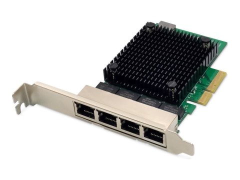 Karta sieciowa przewodowa Quad-RJ45 2.5GbE PCI Express 2.1 Chipset: RTL8125B+ASM1806