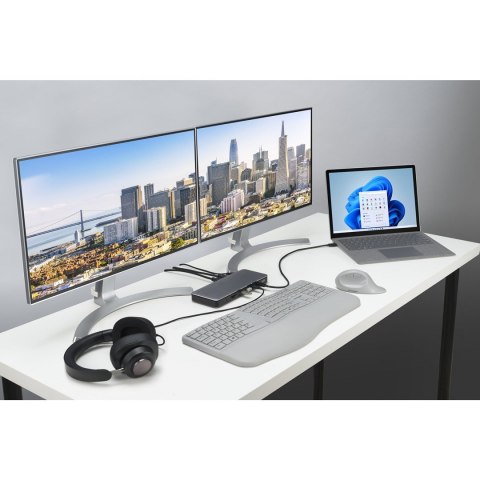 Kensington SD5760T - Stacja dokująca - USB-C / USB4 / Thunderbolt 3 / Thunderbolt 4 - 2 x HDMI, Thunderbolt - GigE
