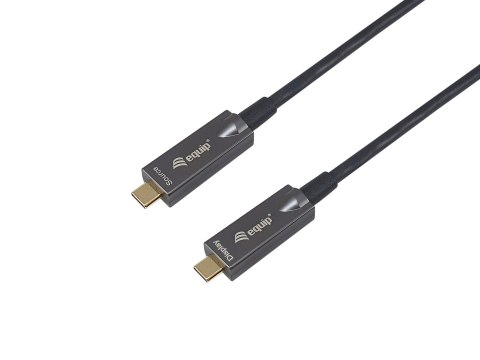 Wyposaż Aktywny kabel optyczny USB-C - M/M - 5.0m - PD 60W - 4K/60Hz - 10Gbps - Wideo+Dane+PD