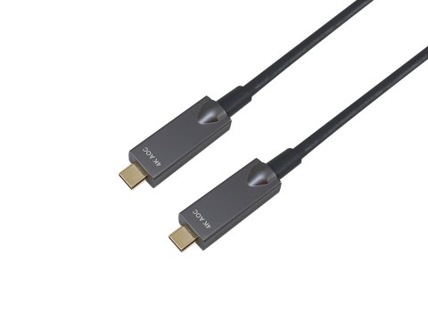 Wyposaż Aktywny kabel optyczny USB-C - M/M - 5.0m - PD 60W - 4K/60Hz - 10Gbps - Wideo+Dane+PD