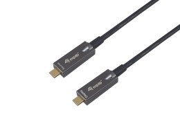 Wyposażony aktywny kabel optyczny USB-C M/M 10m PD 60W 4K/60Hz 10Gbps Wideo+Dane+PD