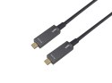 Wyposażony aktywny kabel optyczny USB-C M/M 10m PD 60W 4K/60Hz 10Gbps Wideo+Dane+PD