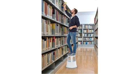 Wedo 212 137 taboret ze schodkiem Stal Szary