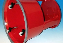 Wedo 212102 stołek Metal Czerwony