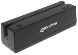 MANHATTAN Magnetkartenleser USB drei Spuren Leser schwarz