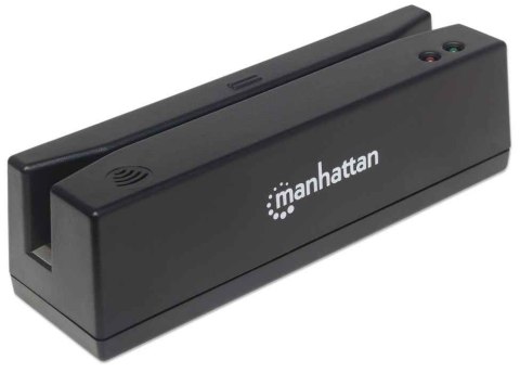 MANHATTAN Magnetkartenleser USB drei Spuren Leser schwarz