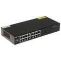 Ruijie Networks RG-ES116G-L przełącznik sieciowy Nie zarządzany L2 Gigabit Ethernet (10/100/1000) Czarny