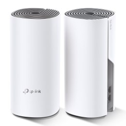 TP-Link Deco E4 (2-pack) Dual-band (2.4 GHz/5 GHz) Wi-Fi 5 (802.11ac) Biały, Szary Wewnętrzny