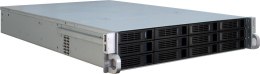 Inter-Tech IPC 2U-2412 Rack Czarny, Srebrny