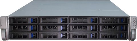 Inter-Tech IPC 2U-2412 Rack Czarny, Srebrny