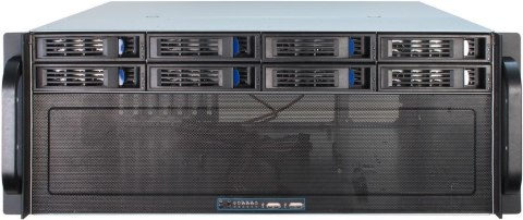 Inter-Tech 4U-4408 Rack Czarny, Srebrny