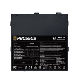 Lian Li RB0550B.B moduł zasilaczy 550 W 24-pin ATX ATX Czarny