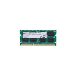 G.Skill 4GB DDR3-1600 moduł pamięci 1 x 4 GB 204-pin SO-DIMM