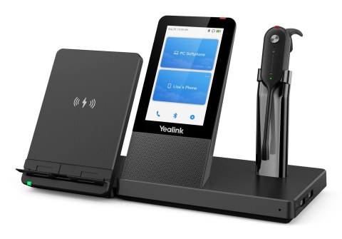 Yealink WH67 UC Zestaw słuchawkowy Bezprzewodowy Nauszny, Opaska na głowę, Opaska na szyję Biuro/centrum telefoniczne Bluetooth 