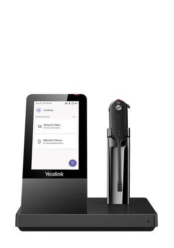 Yealink WH67 UC Zestaw słuchawkowy Bezprzewodowy Nauszny, Opaska na głowę, Opaska na szyję Biuro/centrum telefoniczne Bluetooth 