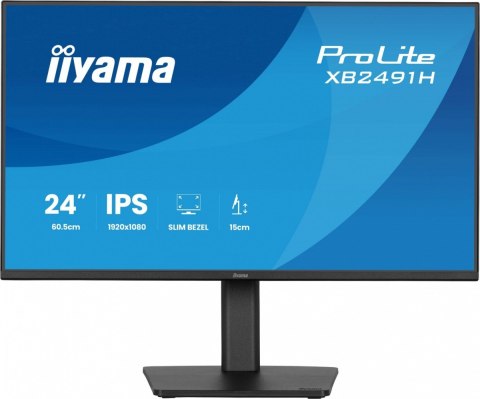 IIYAMA Monitor 24 cale XB2491H-B1 IPS, HDMI, DP, 1ms, 350cd, 1500:1, 120Hz, HAS150 (PIVOT)