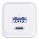 3MK Ładowarka sieciowa Hyper Charger PD 33W GaN QC4+ PPS AFC FCP SCP USB-A USB-C biała