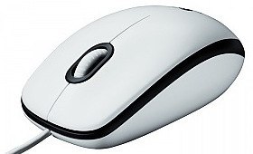 Mysz Przewodowa LOGITECH B100 OEM Biały
