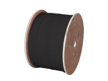 Kabel sieciowy A-LAN drut zewnętrzny żelowany 100% miedź KIF5OUTZ305 (FTP; 305m; kat. 5e; kolor czarny)