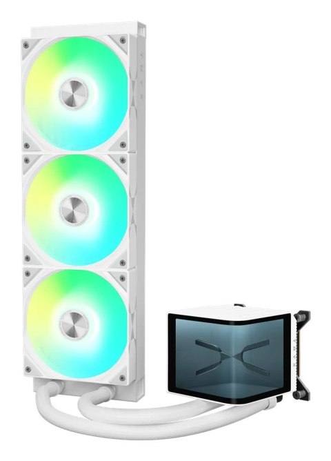 Chłodzenie wodne, wyświetlacz 3D AMOLED - 360mm, biały