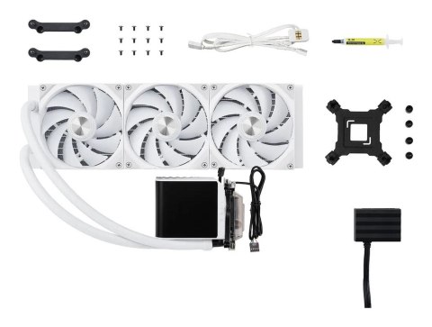 Chłodzenie wodne, wyświetlacz 3D AMOLED - 360mm, biały