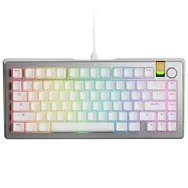 Klawiatura gamingowa Glorious GMMK 3 Pro HE 75% Custom Gaming-Tastatur - Pre-Built, Fox HE Switches, Silber