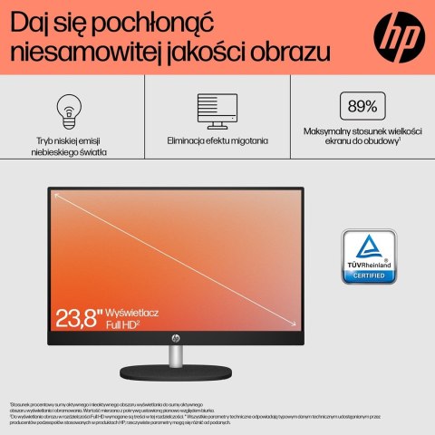HP AiO 24-cr0312nw Ryzen 5 7520 23.8" FHD IPS 250nits AG 16GB DDR5 SSD512 Radeon 610M Cam720p kB+Mouse Win11 Shell White 2Y