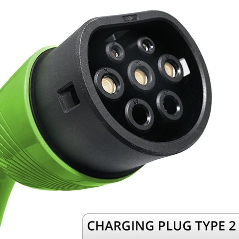 Qoltec Mobilna ładowarka do samochodu elektrycznego EV i hybryd z regulacją 2w1 Typ2 | 7kW | 230V | CEE 32A | Wi-fi | TUYA | SMA