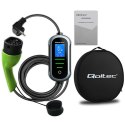 Qoltec Mobilna ładowarka do samochodu elektrycznego EV z regulacją 2w1 Typ2 | 3.5kW | 230V | SCHUKO 16A | Wi-fi | TUYA | SMART L
